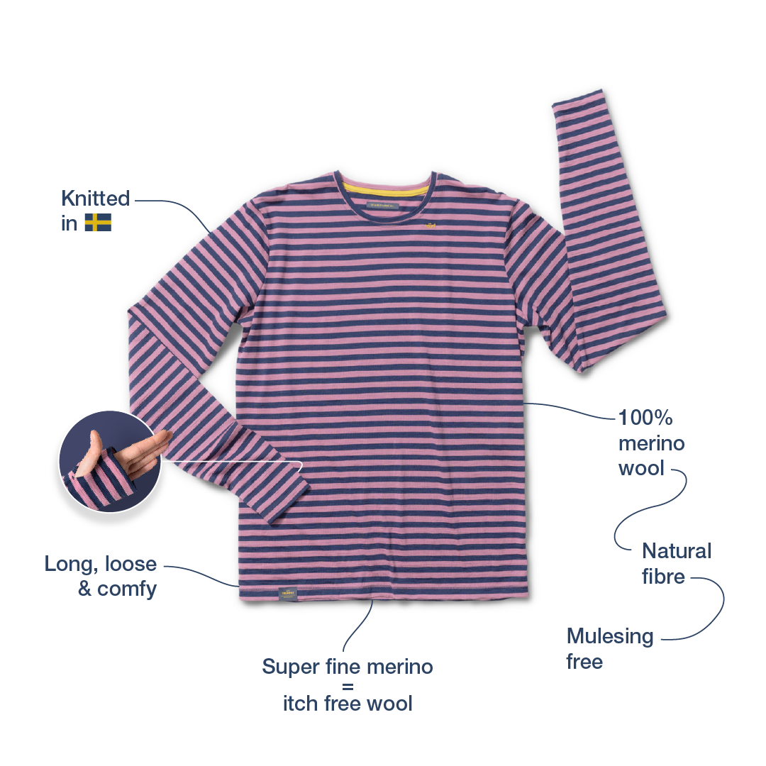 striped merino long sleeve